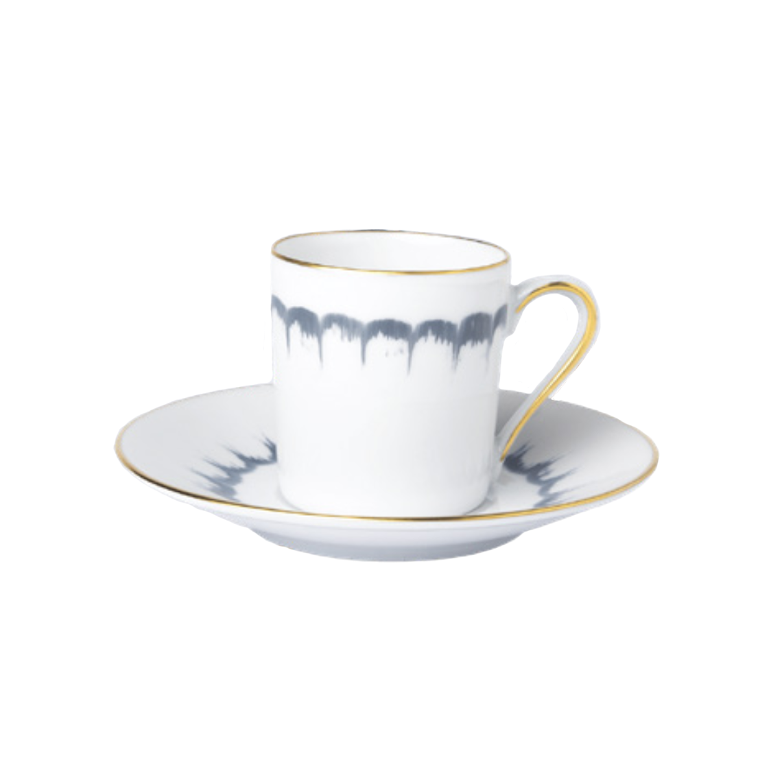 Straight Coffee Cup &amp; Saucer - Espresso Style - Taupe