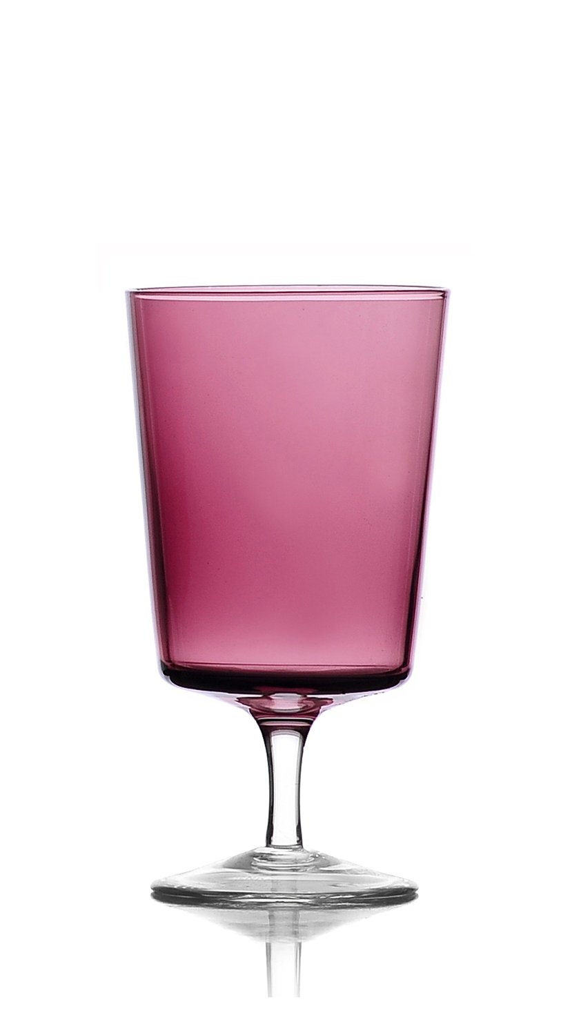 Aurora Violet Wine Glass