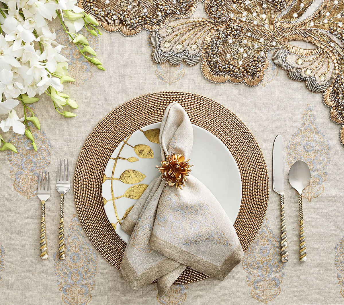 Pave Gold Placemat, Set of 4 (D)