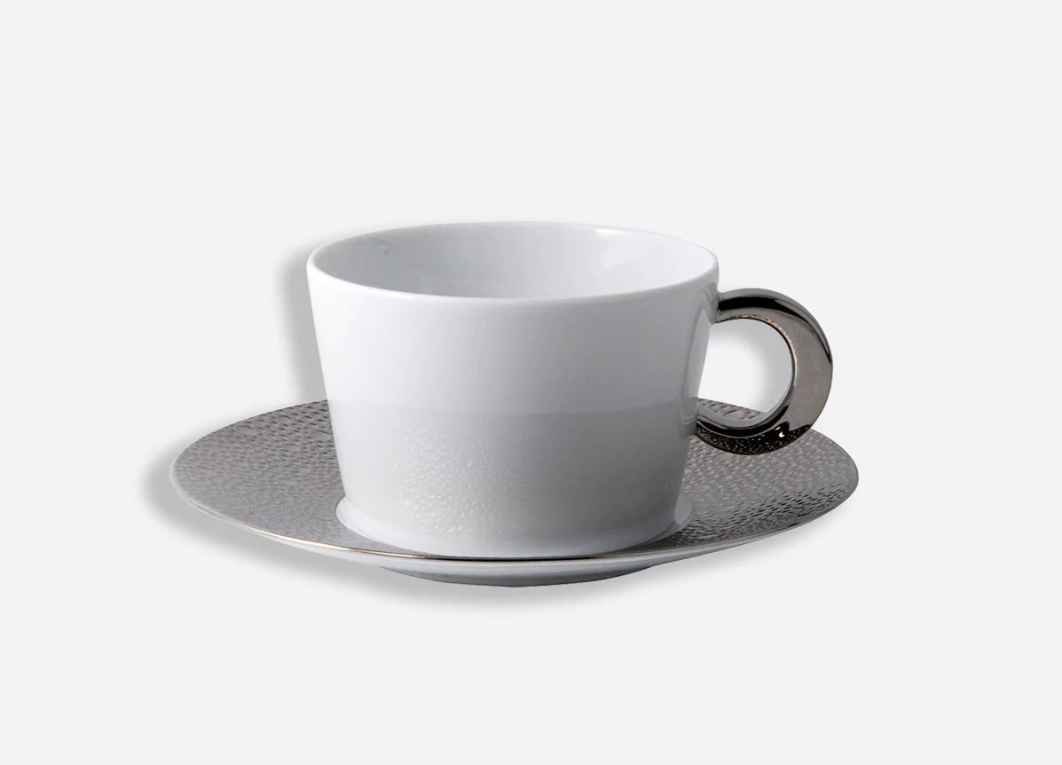 Ecume Platinum Breakfast Cup and Saucer