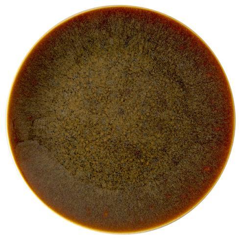 Art Glazed Flamed Caramel Platter (D)