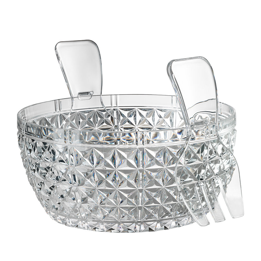 Churchill Clear Acrylic Serving Bowl with Servers