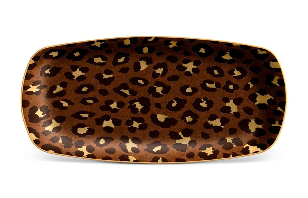Leopard Rectangular Tray Medium