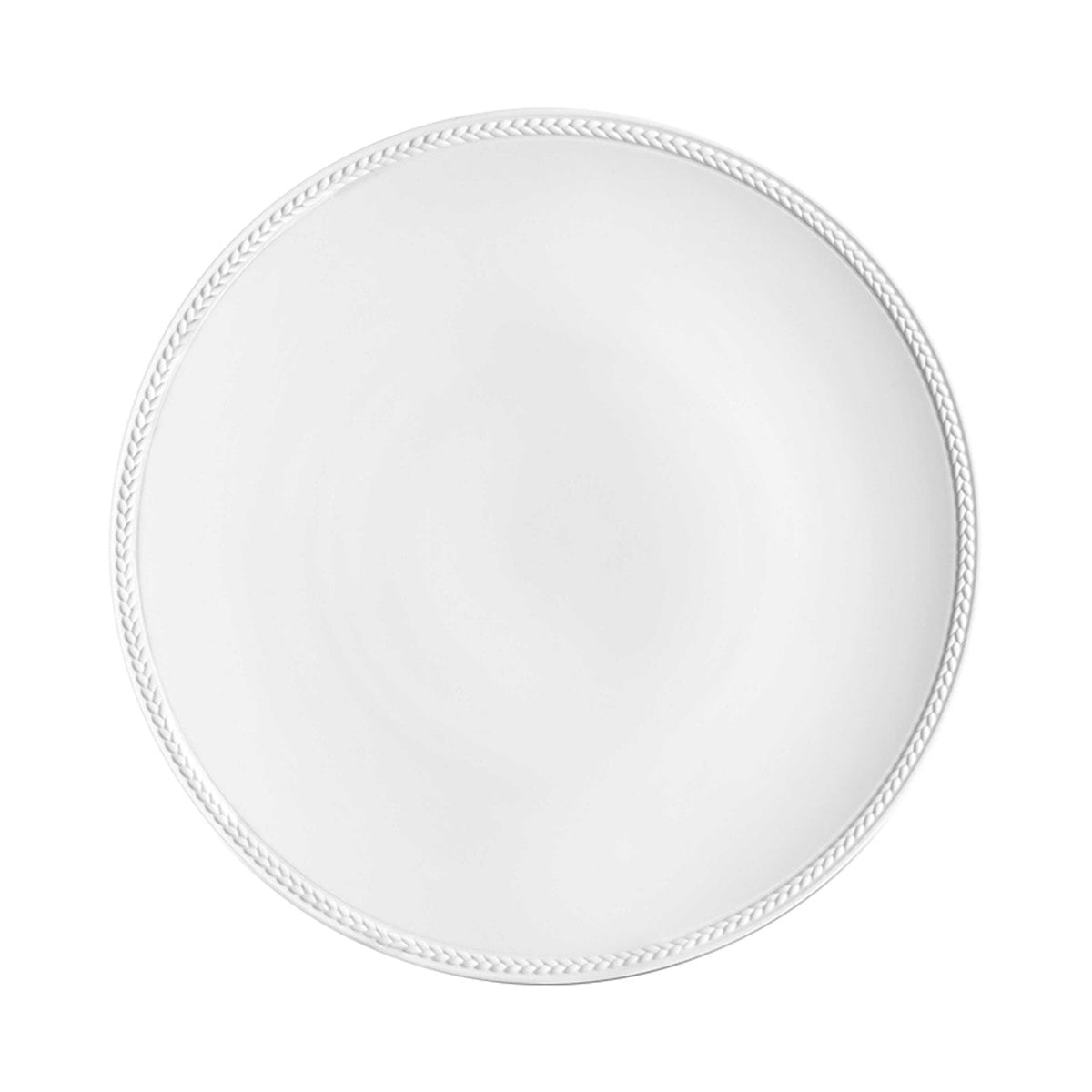 Soie Tressée White Dinner Plate