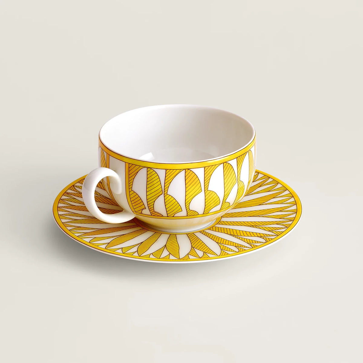 Soleil D&#39;Hermes Tea Cup and Saucer