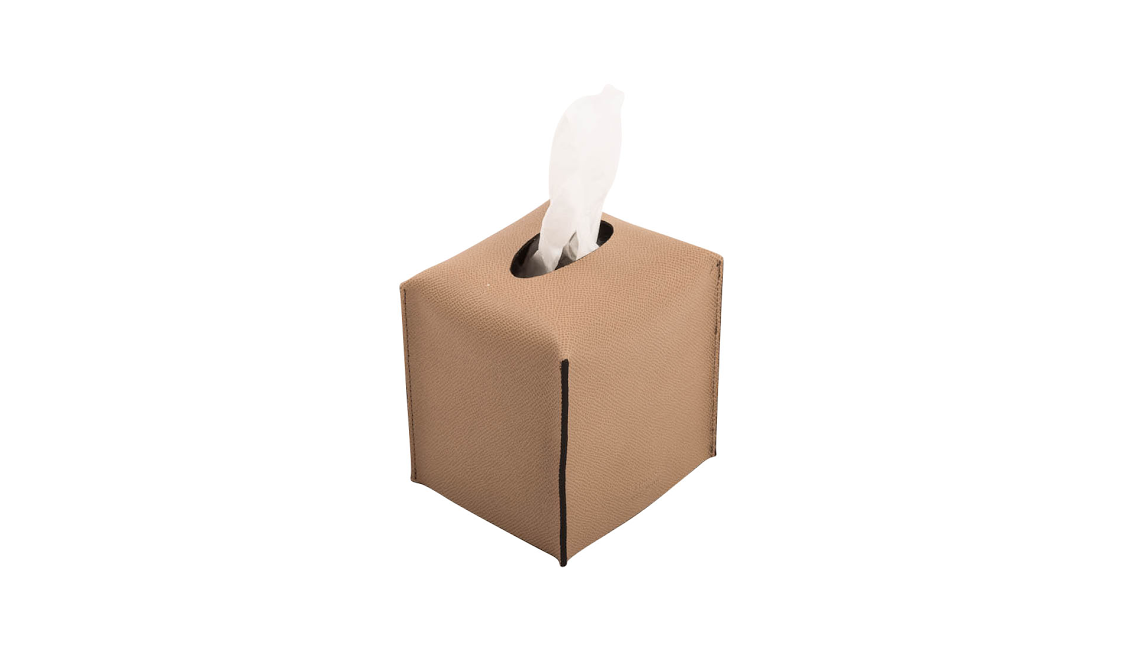 Square Tissue Box - Taupe