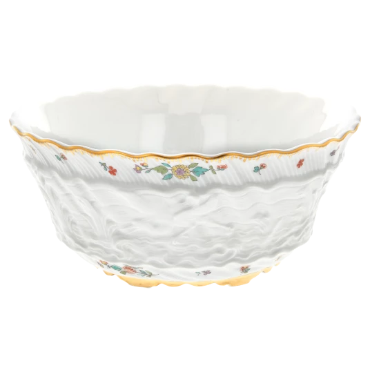 Swan Service Indian Flower Branch Bowl