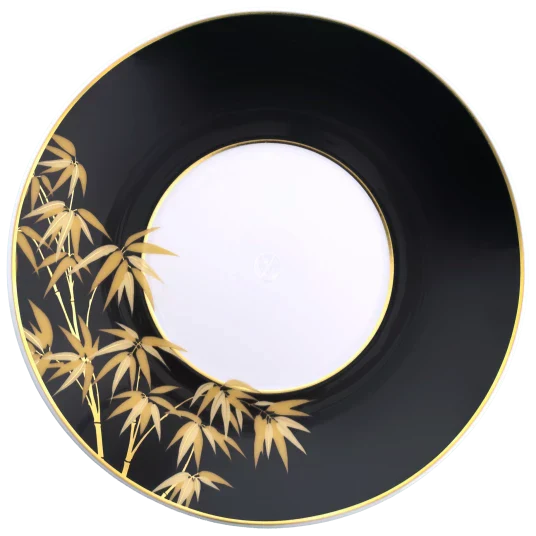 Cosmopolitan Golden Bamboo Cappuccino Cup and Saucer