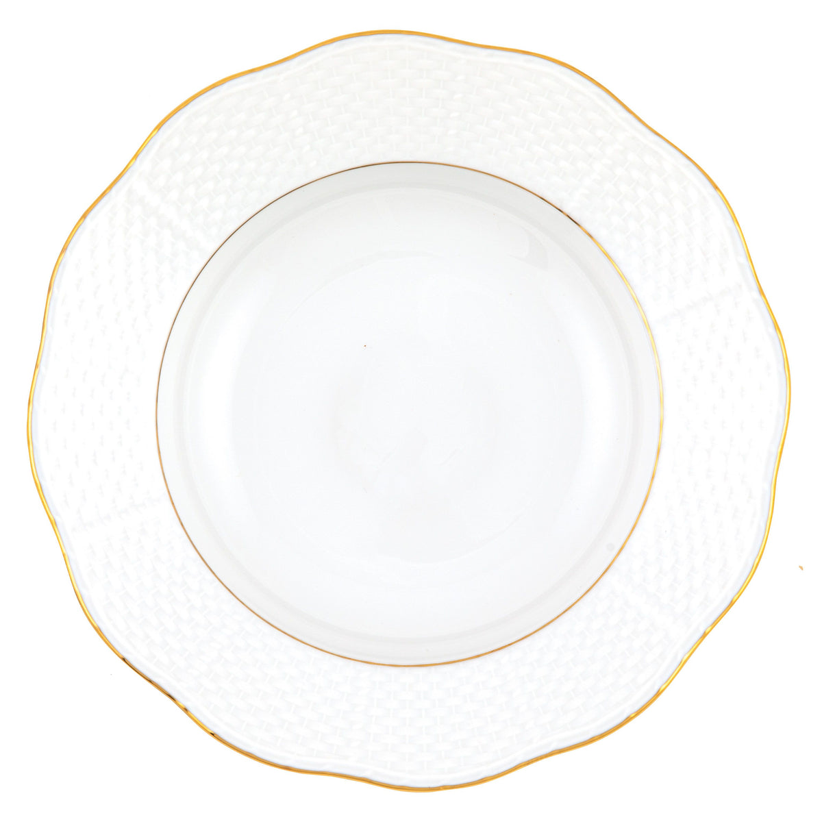 Golden Edge Rim Soup Plate