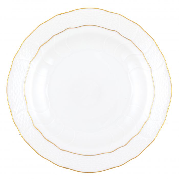 Golden Edge Dessert Plate