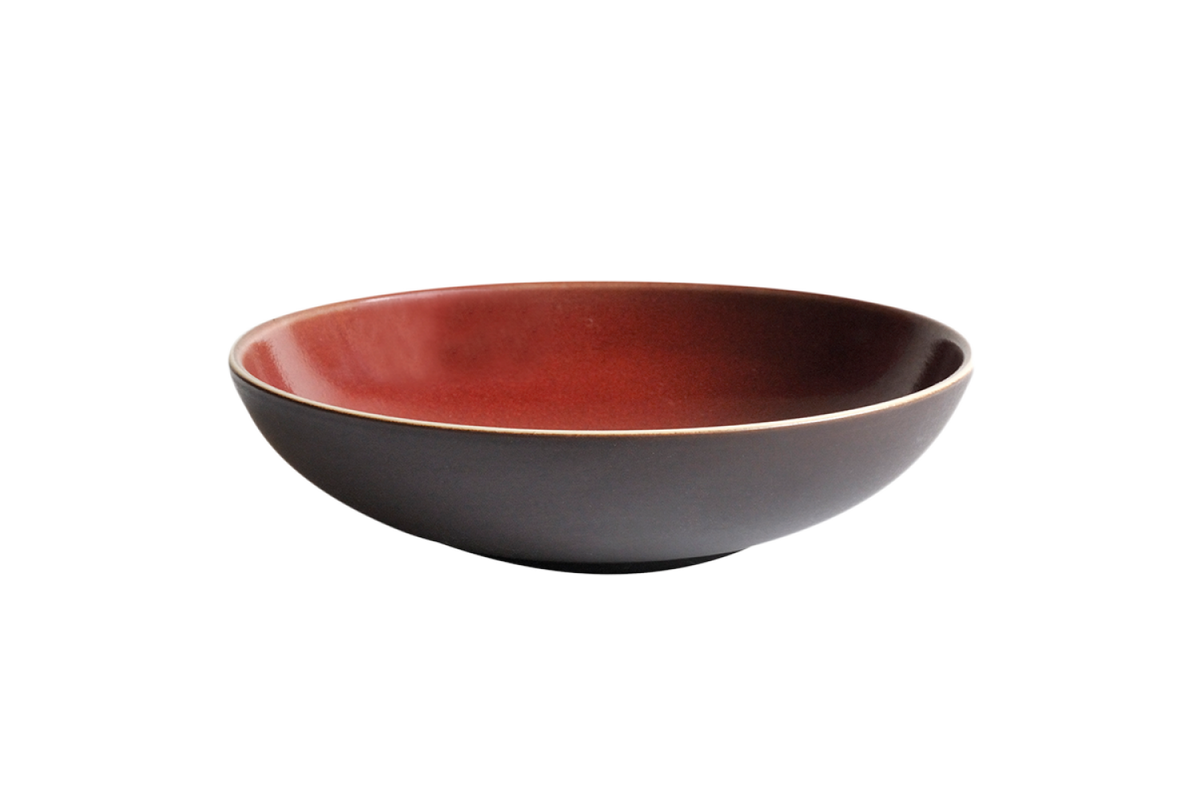 Tourron Traditional Pasta Bowl - Cerise