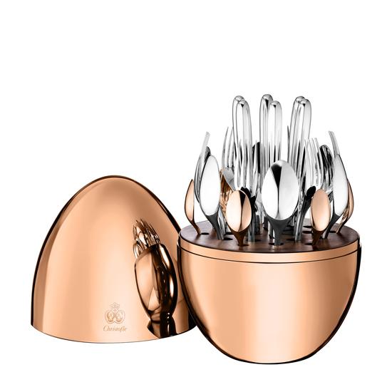 24-Piece Flatware Set for 6 people in 18-Carat Pink Gold