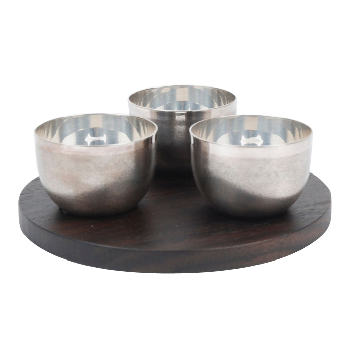 Jacaranda Three Bowls Tray - Display Sample