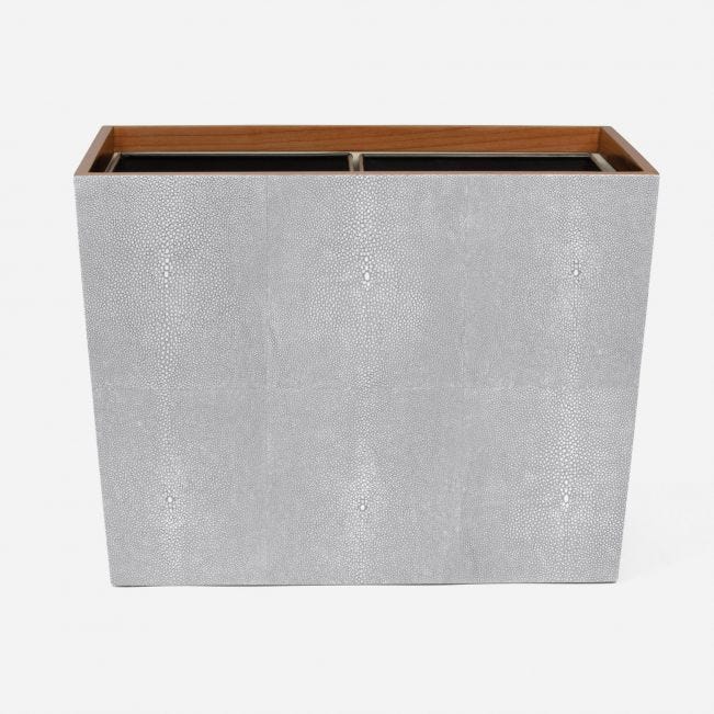 Manchester Double Wastebasket Ash Gray