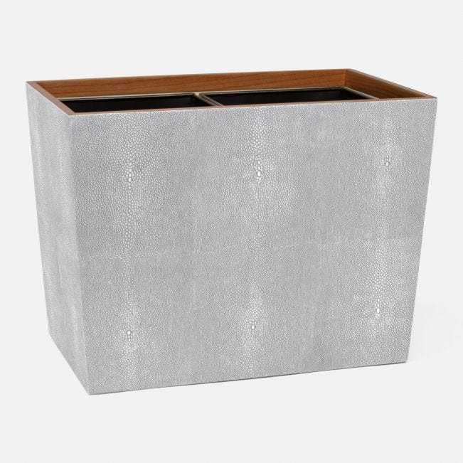Manchester Double Wastebasket Ash Gray