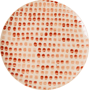 Dots Red Platter