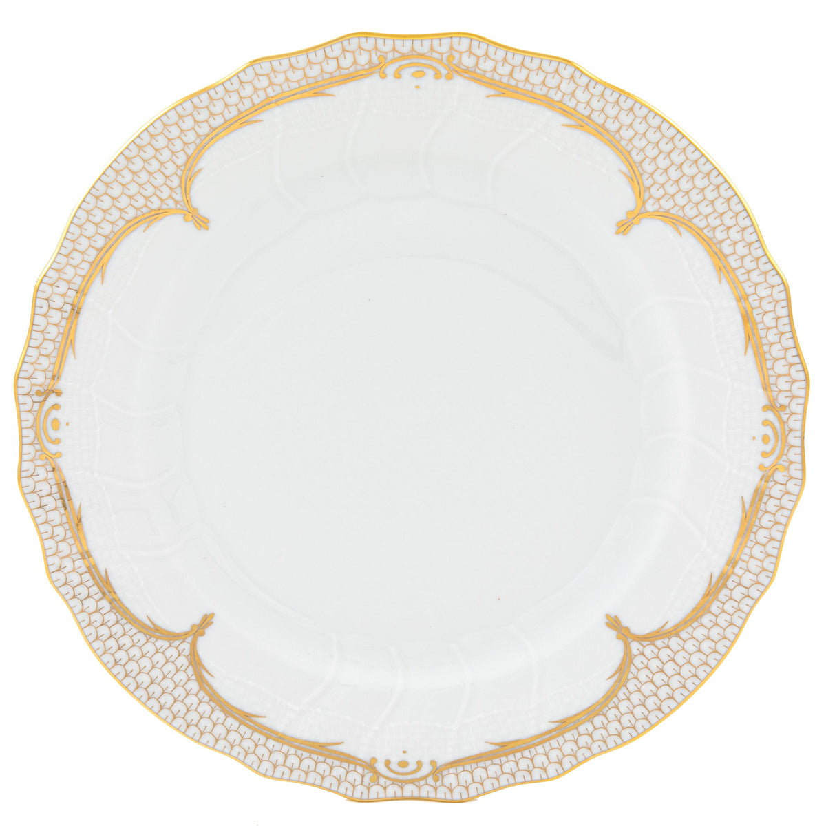 Golden Elegance Dinner Plate