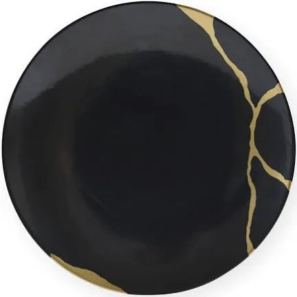 Kintsugi Charbon Salad Plate