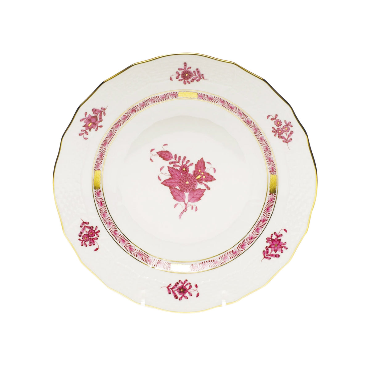 Chinese Bouquet Raspberry Dessert Plate