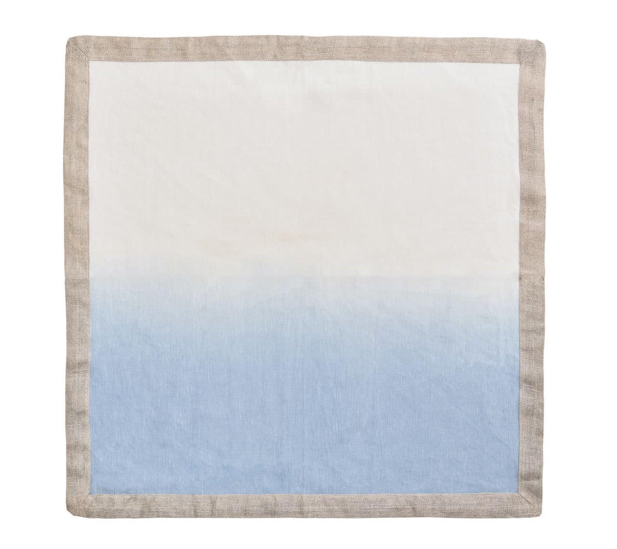Dip Dye Napkin In White Periwinkle - Set of 4