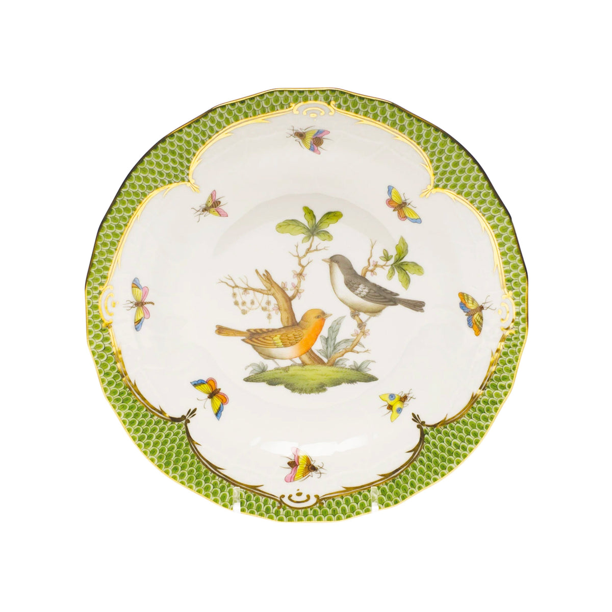 Rothschild Bird Border Dessert Plate