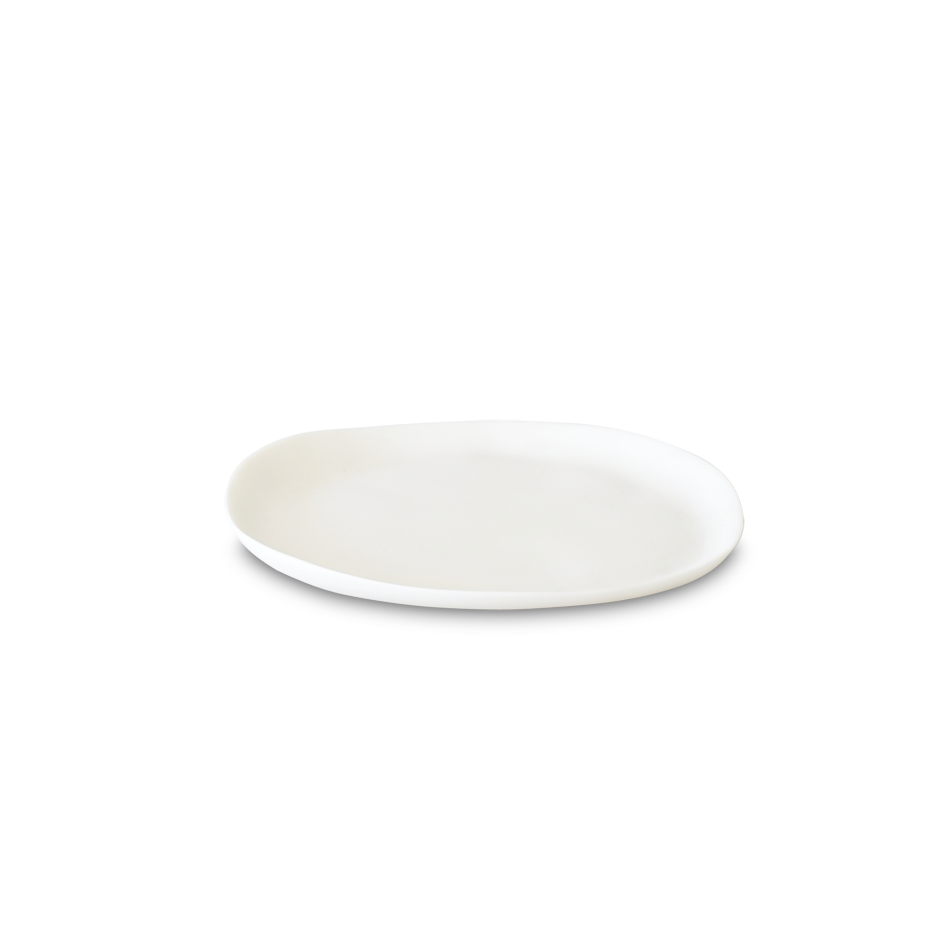 White Large Round Plate