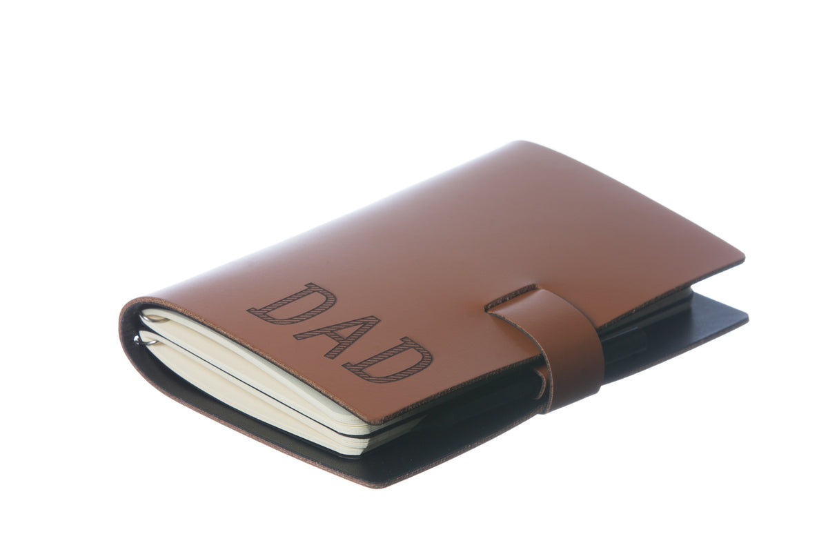 Elaine Leather Notebook, Small - Coffee