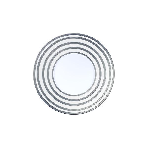 Hemisphere Dessert plate - Platinum Stripes