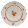 Chinese Bouquet Rust Dinner Plate