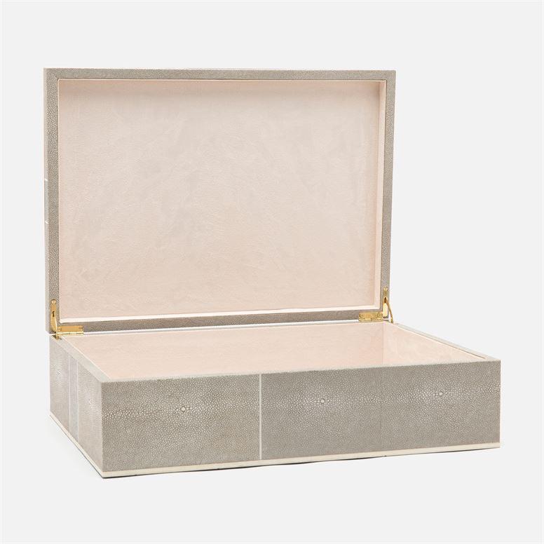 Breck Mixed Sand Shagreen Box, X-Large