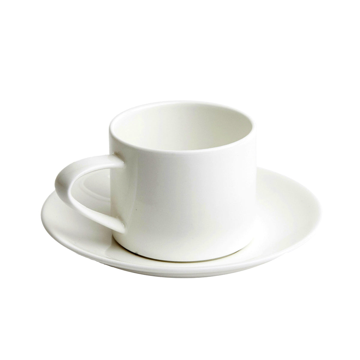 A Table Stackable Coffee Cup and Saucer