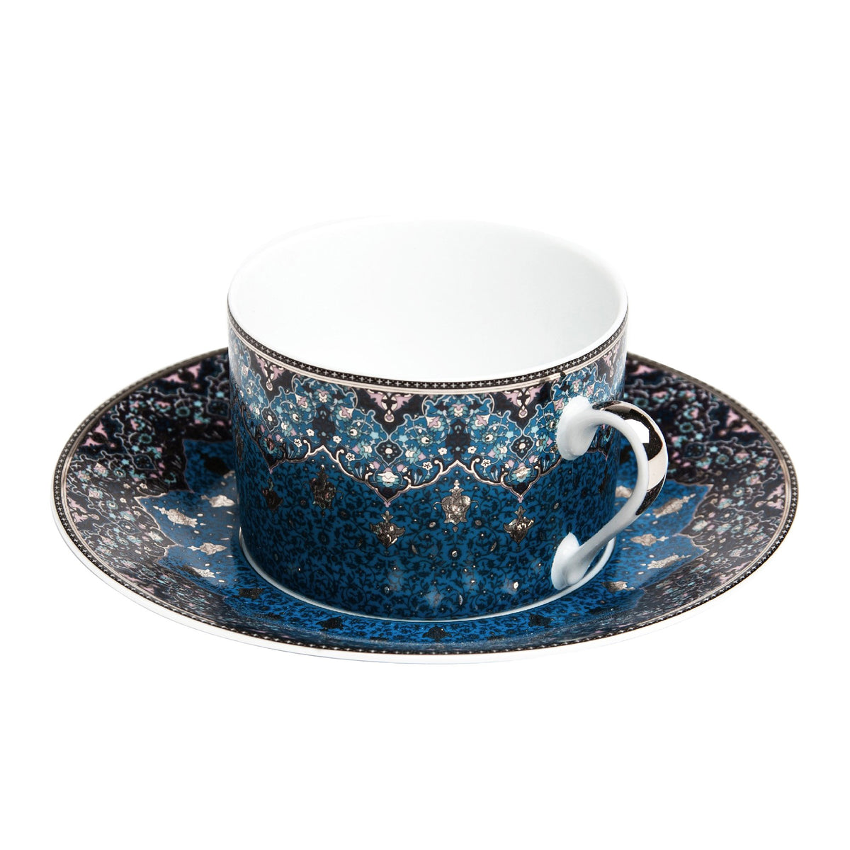 Dhara Tea Cup and Saucer - Peacock