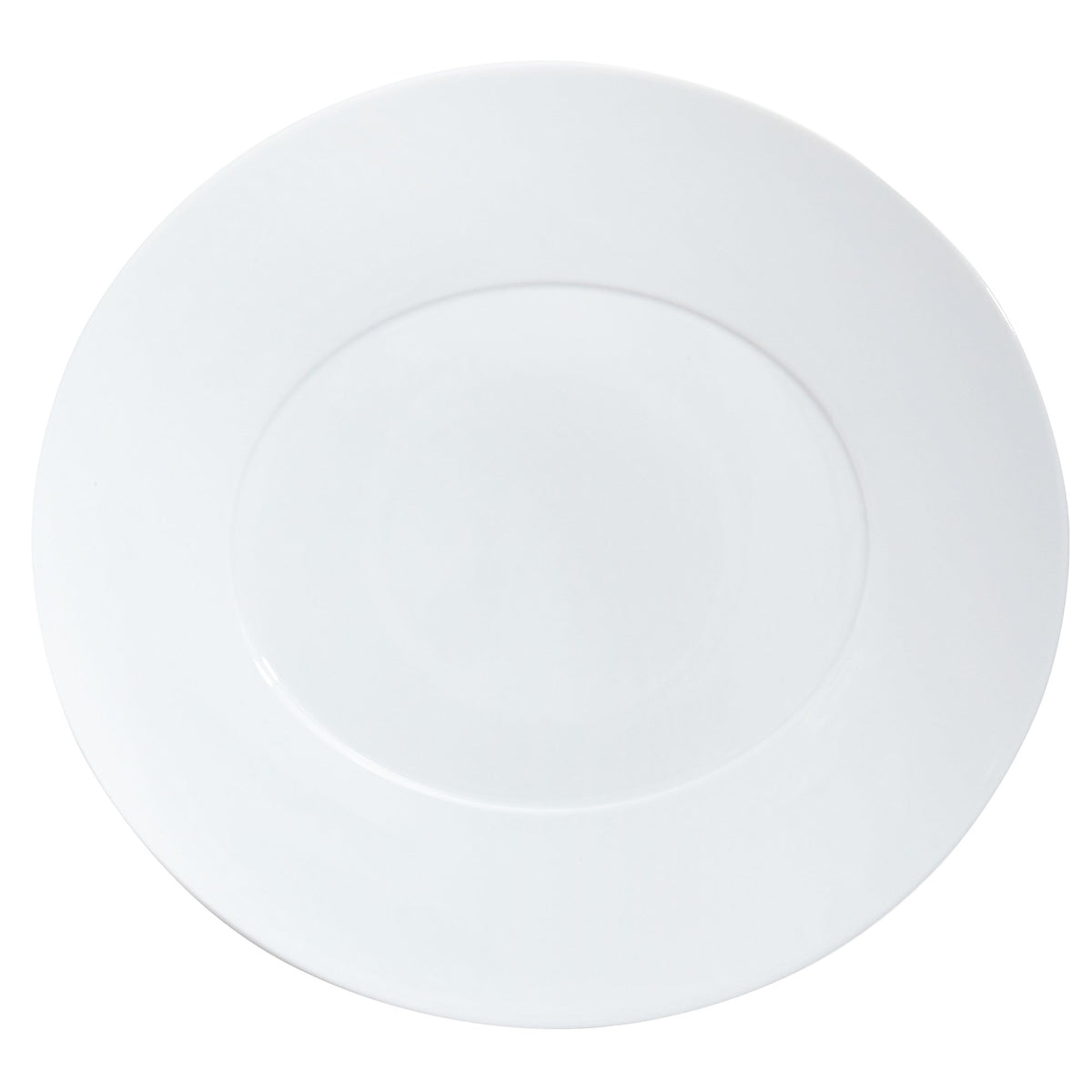 Epure White Oval Charger Plate