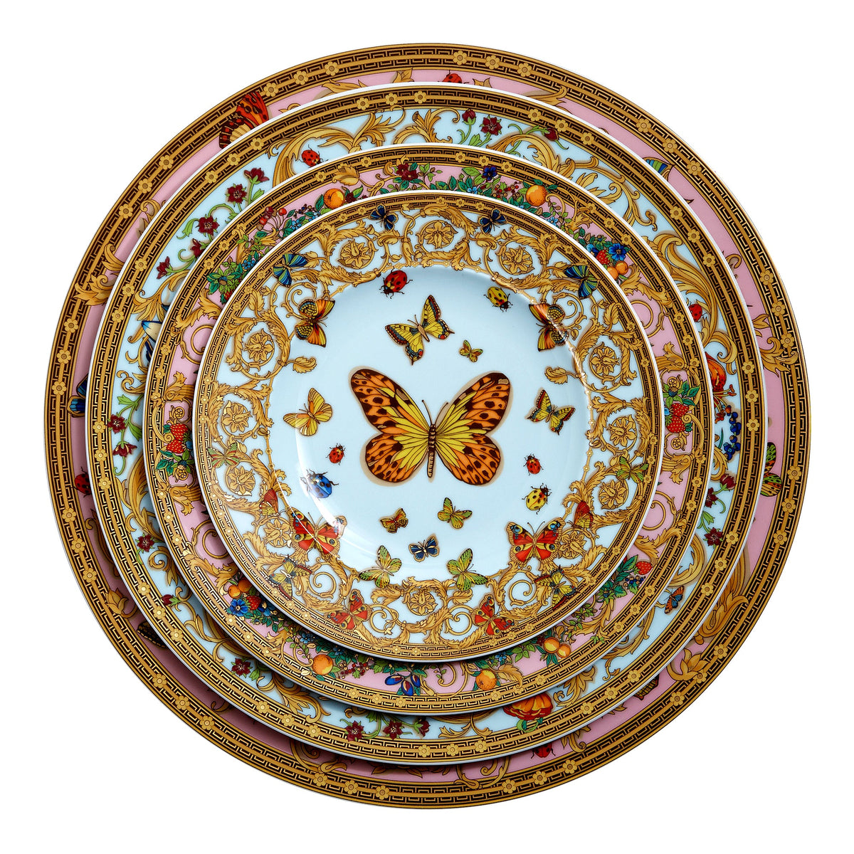 Butterfly Garden Porcelain Bread &amp; Butter Plate
