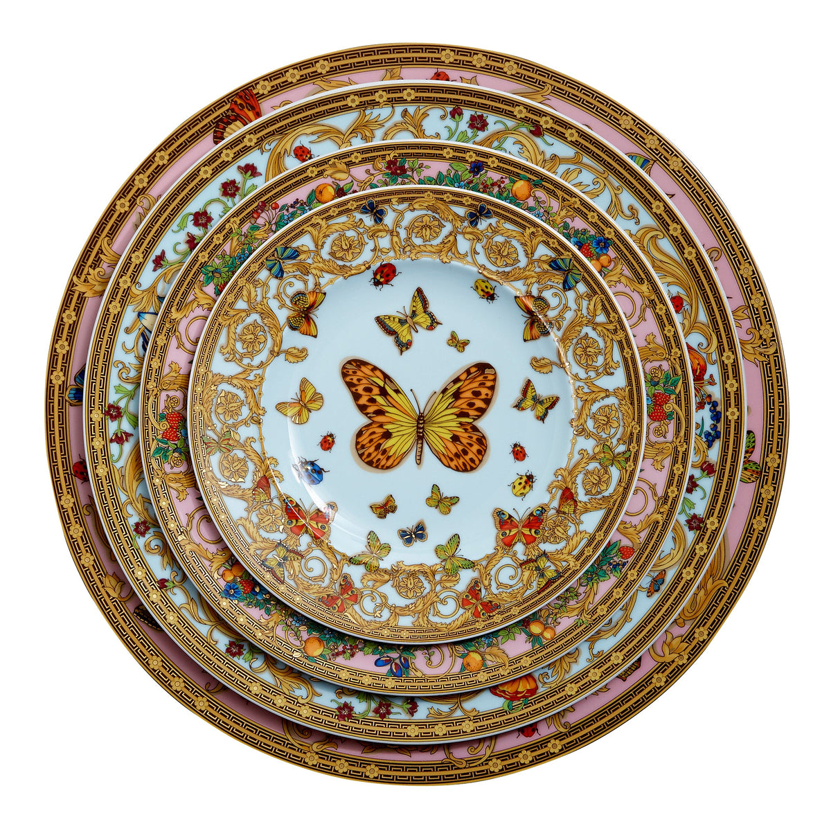 Butterfly Garden Porcelain Dinner Plate