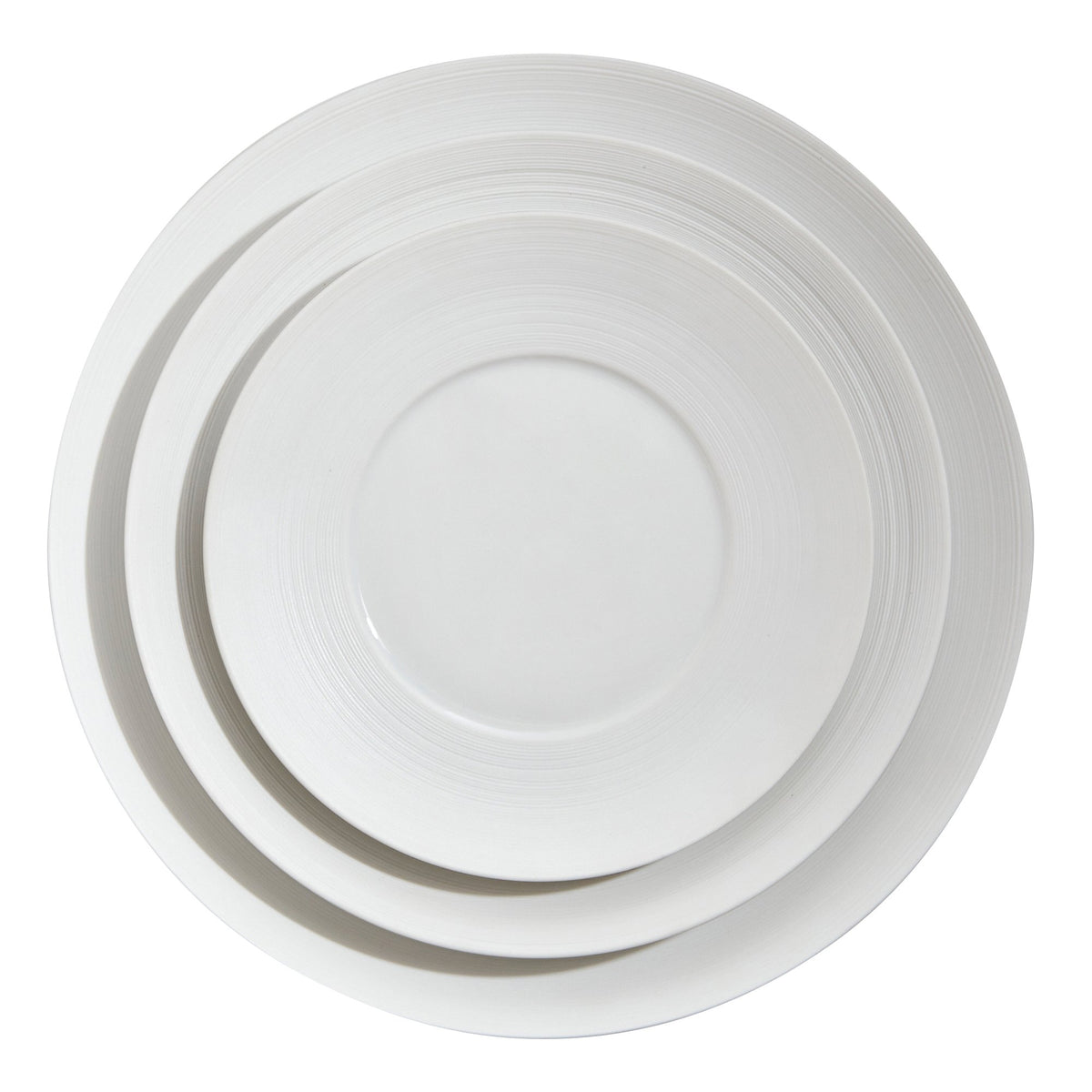 Hemisphere Charger Plate - White