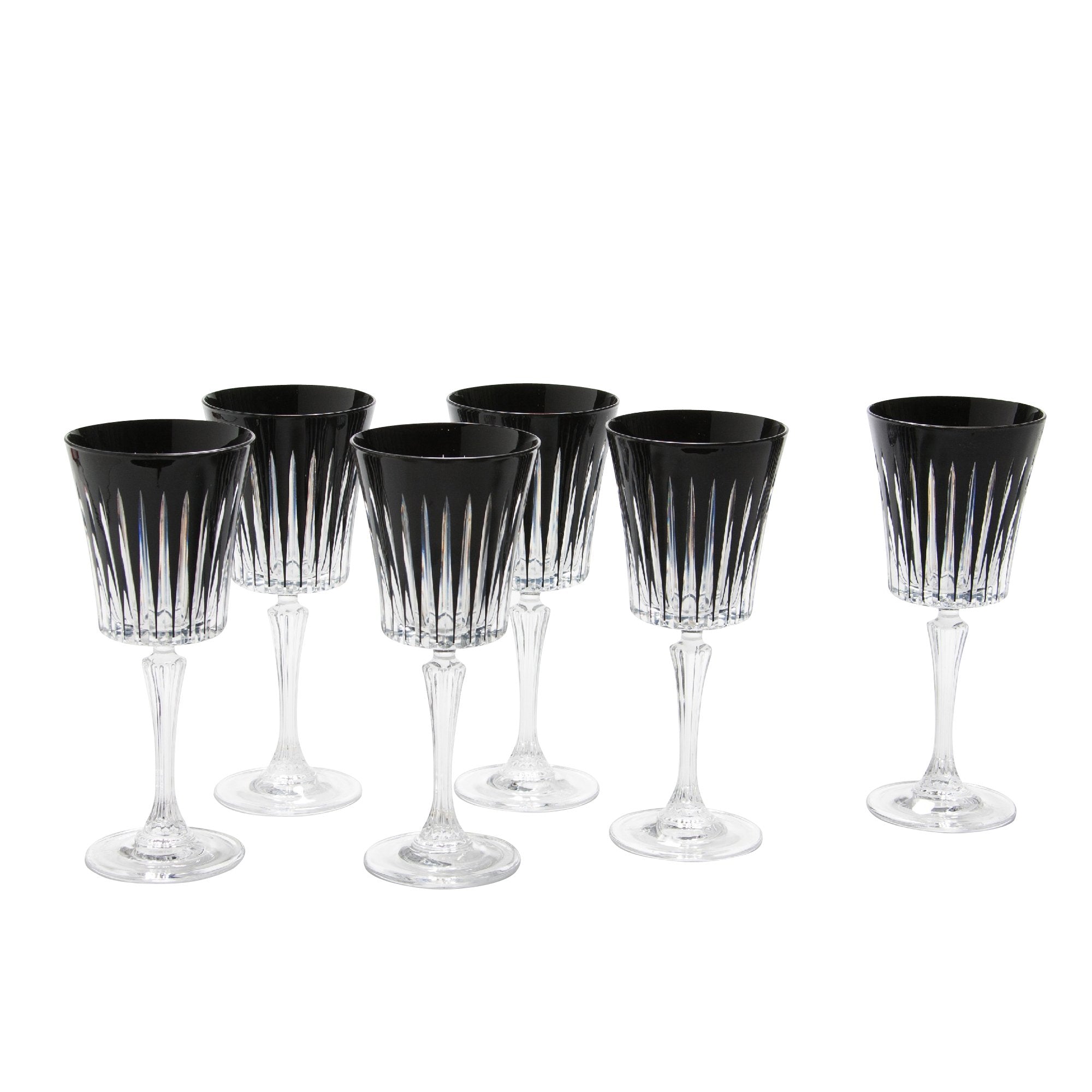 Crystal it’s Bohemia Stemless wine glasses set of 6, New