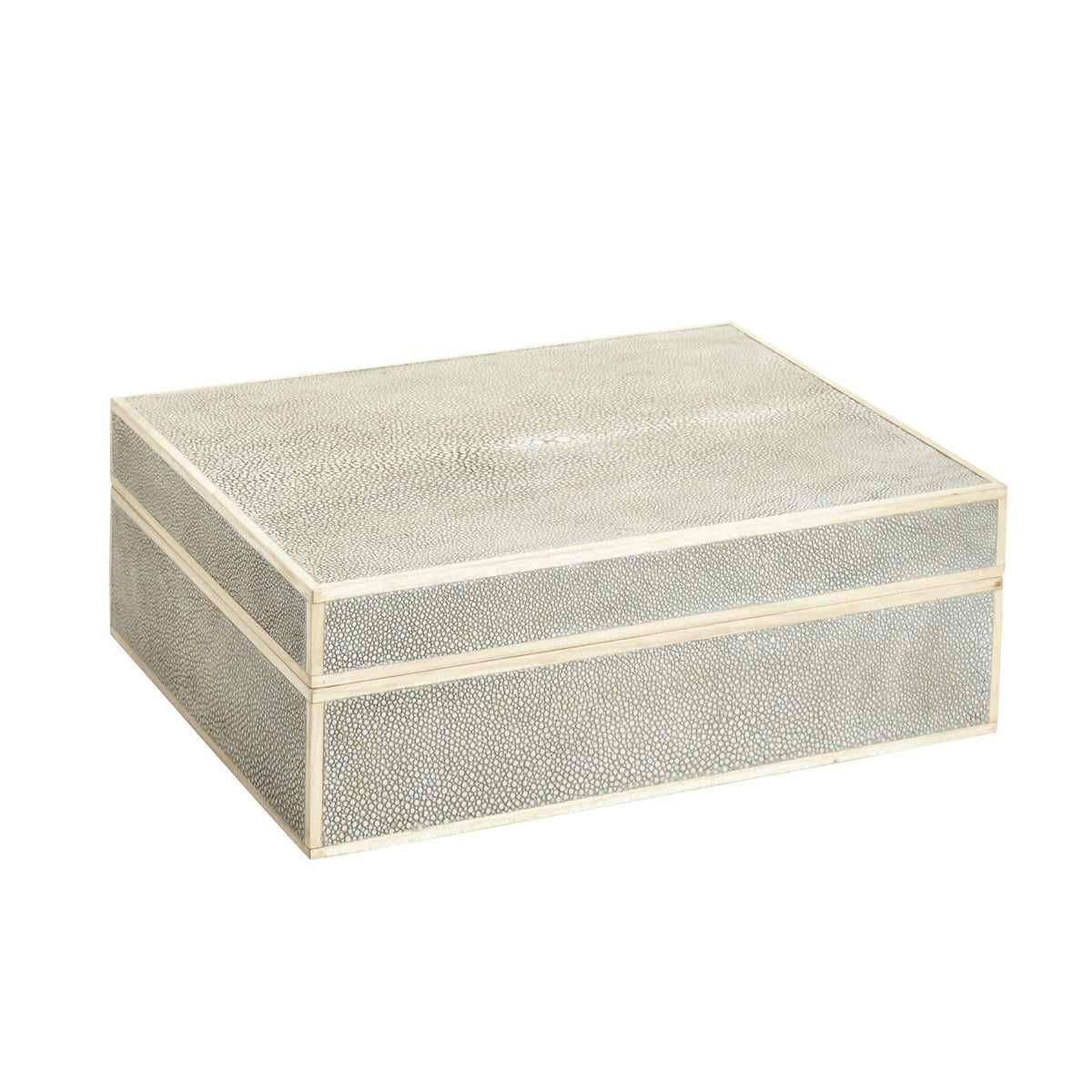 Cooper Sand Shagreen Box, Small