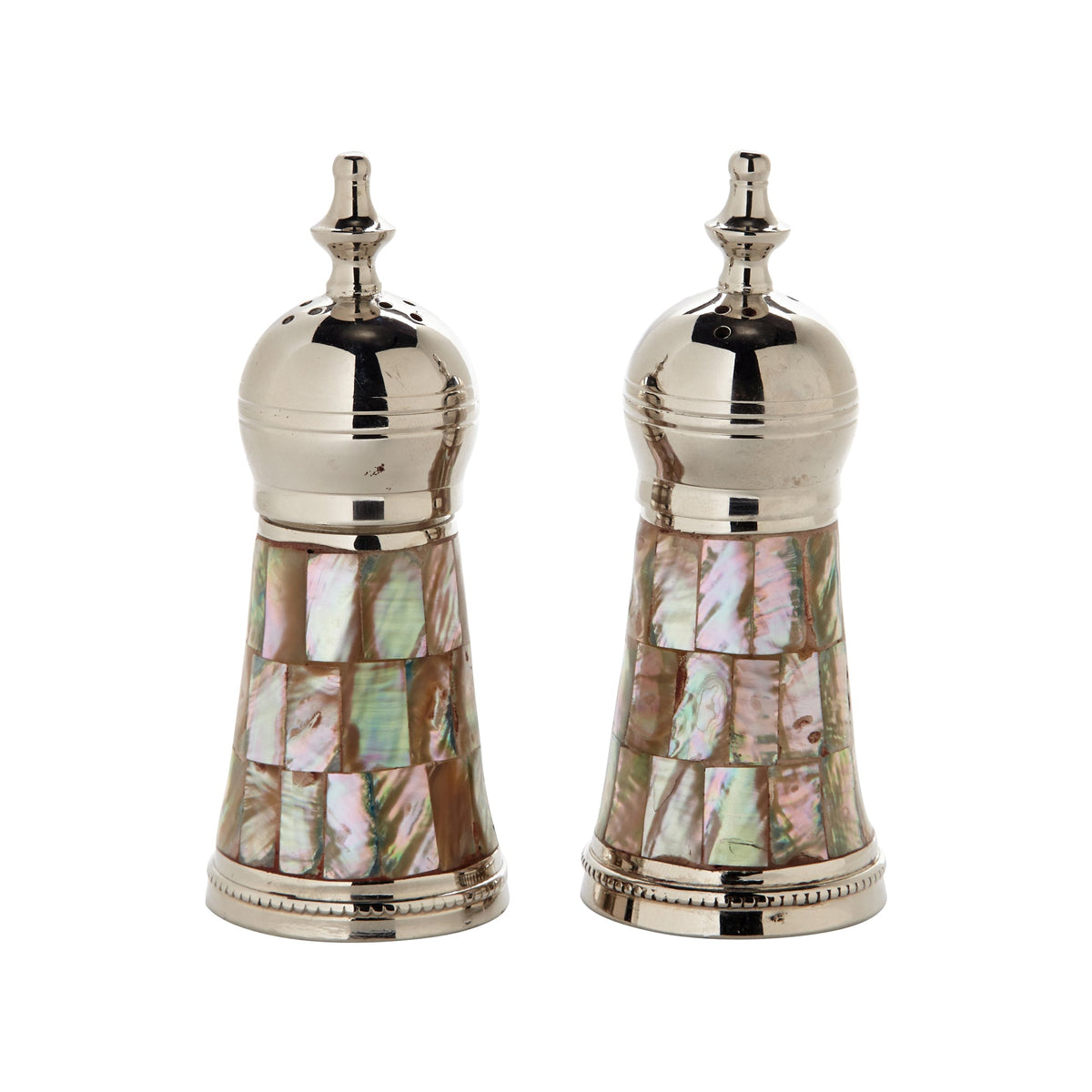 Salt and Pepper Shaker with Mother of Pearl