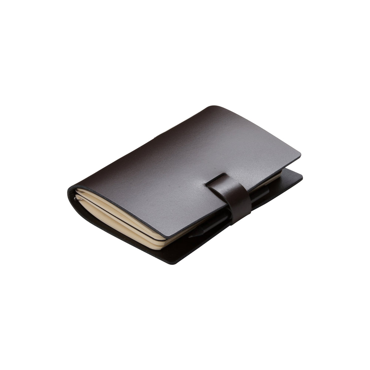 Elaine Leather Notebook, Small - Coffee