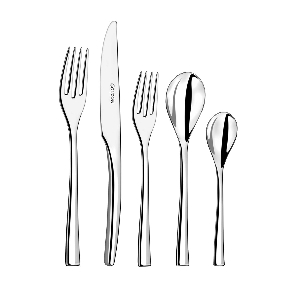 Steel Stainless Steel Flatware, 5 Piece Set