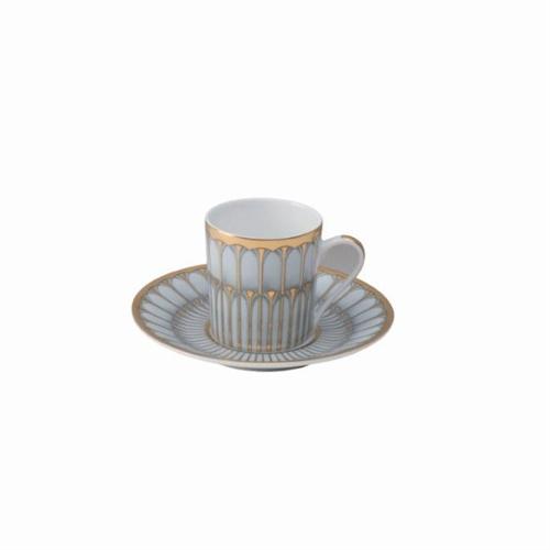 Arcades Grey and Gold Coffee Cup