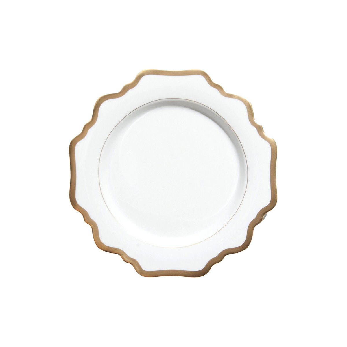 Antique White and Gold Bread Plate