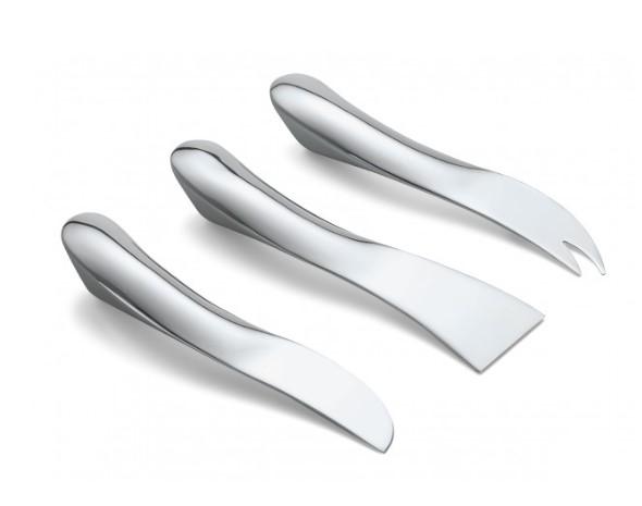 Wave Cheese Knives, Set of 3