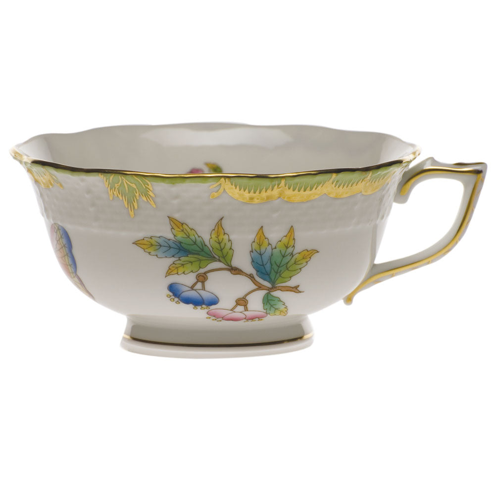 Queen Victoria Green Tea Cup &amp; Saucer