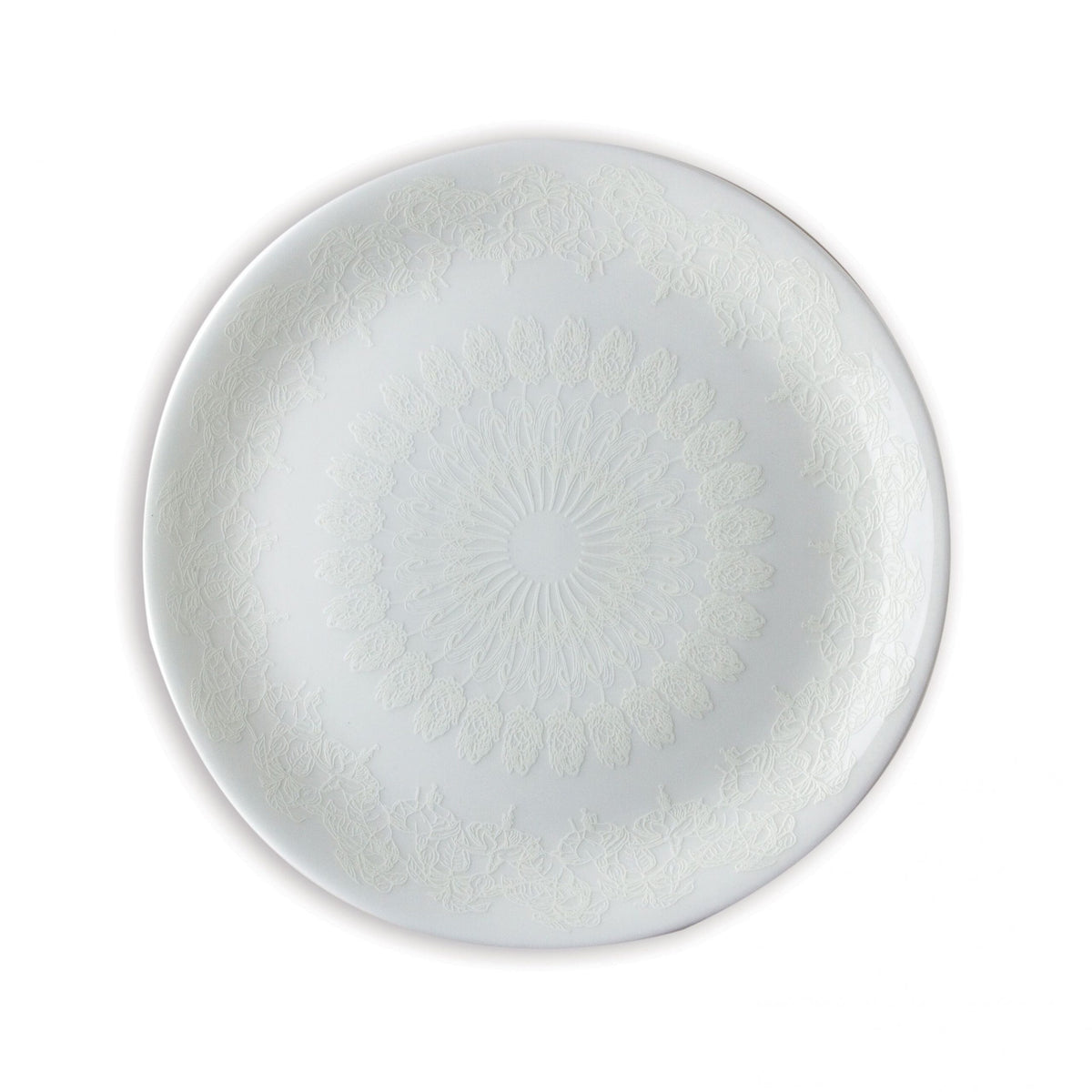 White on White Salad Plate, Set of 4